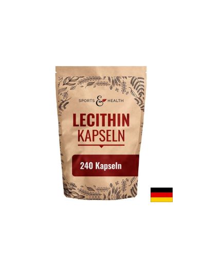 Соев лецитин 1200 мг х 240 капсули Sports & Health Solutions | Soy Lecithin