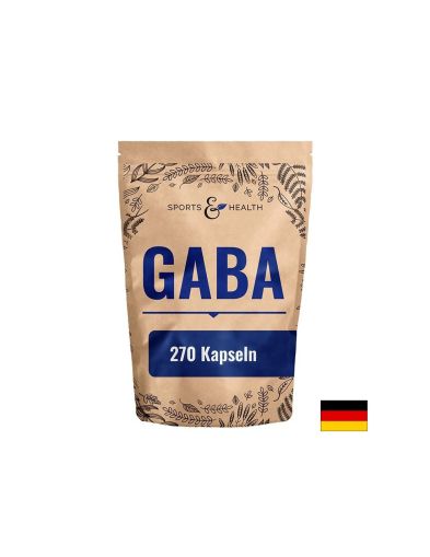 ГАБА ( гамааминомаслена киселина, ГАМК ) 500 мг х 270 капсули Sports & Health Solutions