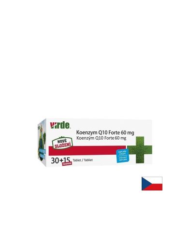 Коензим Q10 60 мг 30 + 15 таблетки VIRDE | Coenzyme Q10