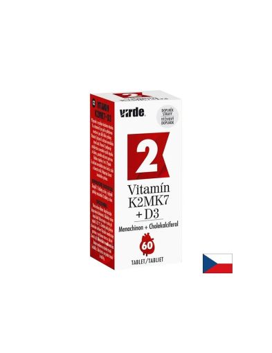 Витамин К2 МК7 + Витамин Д3 х 60 таблетки VIRDE | Vitamin D3 & K2