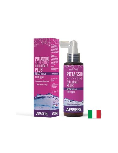 Колоиден калий 1000 ppm спрей, 33 дози х 100 мл AESSERE | Colloidal Potassium Spray