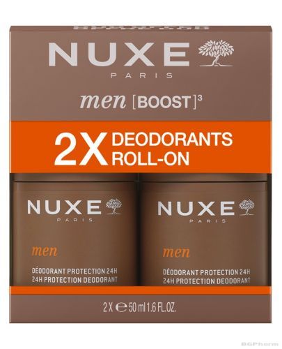 Нукс МЕН Дезодорант рол-он против изпотяване 24h, 2 бр х 50 мл ПРОМО ПАКЕТ | NUXE Men