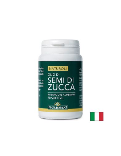 Масло от тиквени семки + Витамин Е х 70 капсули Naturando | Pumpkin seeds & Vitamin E