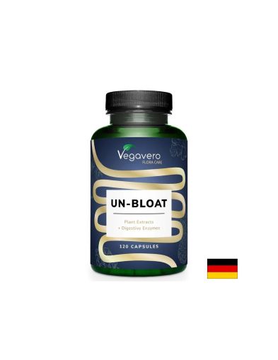 UN-Bloat Формула при подуване и газове с храносмилателни ензими и билкови екстракти х 120 капсули Vegavero