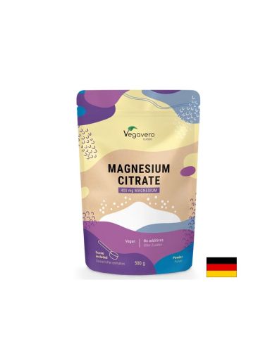 Магнезий цитрат 200 мг на прах 500 гр Vegavero | Magnesium citrate