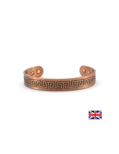 Магнитна гривна Гръцки ключ за енергия и стабилност, размер L Power Health