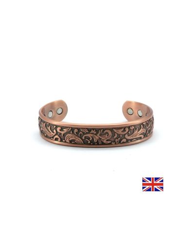 Магнитна гривна Релефен лист за спокойствие и баланс, размер M Power Health