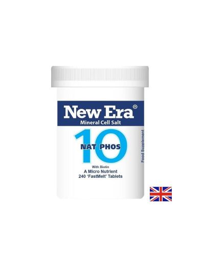 Минерална сол № 10 Натриев фосфат + Биотин при киселини и гастрит х 240 бързоразтворими таблетки Power Health