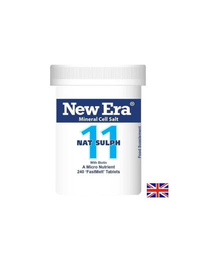Минерална сол № 11 Натриев сулфат + Биотин за храносмилане и жлъчка х 240 бързоразтворими таблетки Power Health