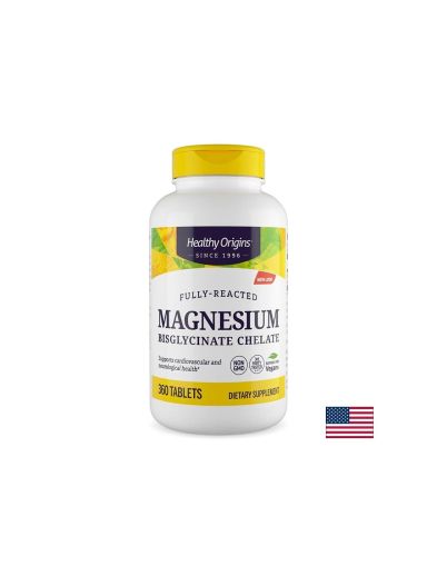 Магнезий бисглицинат хелат 100 мг х 360 таблетки Healthy Origins | Magnesium bisglycinate