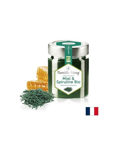 Био акациев мед + спирулина х 170 гр Famille Mary |Acacia honey & Spirulina