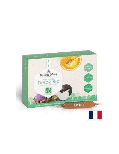 Ампули за детоксикация с артишок, розмарин, пчелен мед и черна ряпа х 10 ампули Famille Mary