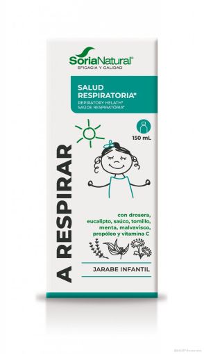 А РЕСПИРАР БИЕН сироп при кашлица за деца 1+ 150мл СОРИА НАТУРАЛ | A RESPIRAR BIEN syrup 150ml SORIA NATURAL