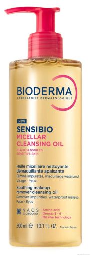 Биодерма СЕНСИБИО Почистващо мицеларно олио 300 мл | Bioderma Sensibio