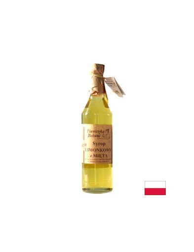 Сироп лайм с мента х 500 мл Piwniczka babuni | Lime & mint syrup