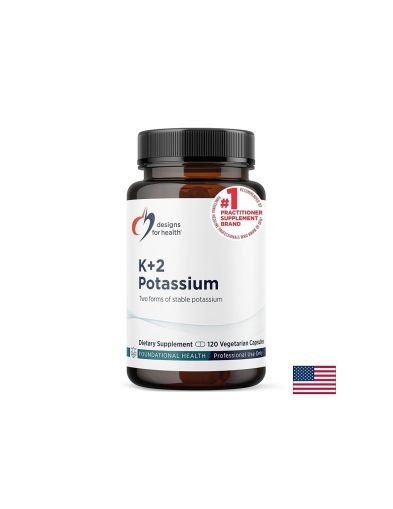 Калий ( бикарбонат и глицинат ) 300 мг х 120 капсули Designs For Health | Potassiums