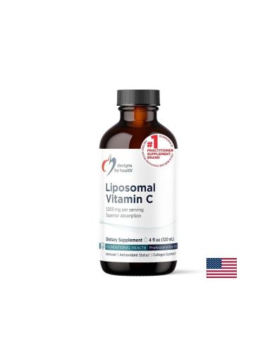 Липозомен Витамин Ц 1000 мг х 120 мл Designs For Health | Liposomal Vitamin C