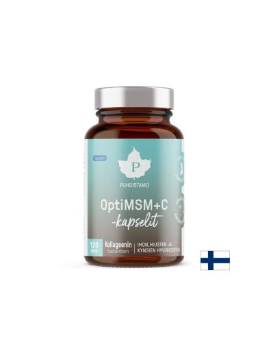 Органична сяра OptiMSM + Витамин Ц и Молибден х 120 капсули PUDHISTAMO | MSM, Vitamin C & Molybdenum