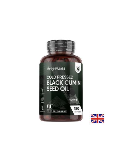 Масло от черен кимион 1000 мг х 180 капсули Weight Wolrd | Black Cumin oil