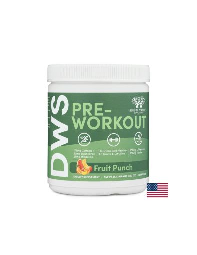 Pre-Workout Л-Цитрулин 3000 мг + Бета аланин 1600 мг + Кофеин 175 мг на прах 253 гр Double Wood