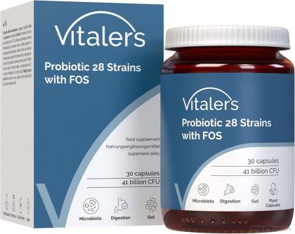 Пробиотик 28 щама + пребиотик FOS 41 млрд CFU х 30 капсули Vitaler's