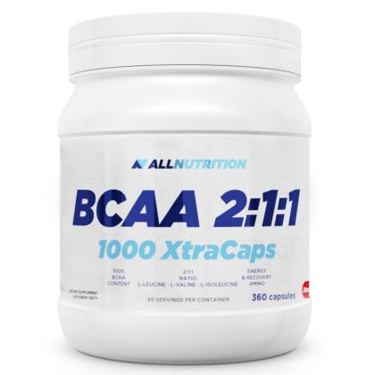 БЦАА Верижно-разклонени аминокиселини 1000 мг х 360 капсули Allnutrition | BCAA 2:1:1 1000