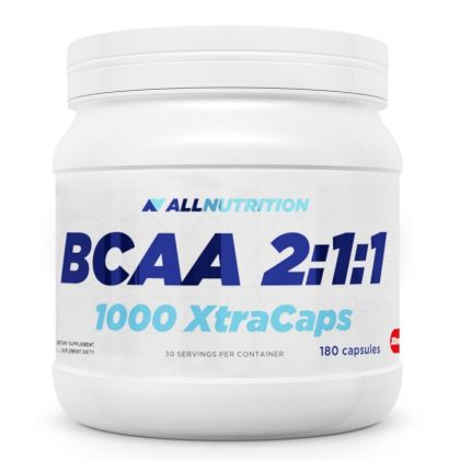 БЦАА Верижно-разклонени аминокиселини 1000 мг х 180 капсули Allnutrition | BCAA 2:1:1 1001