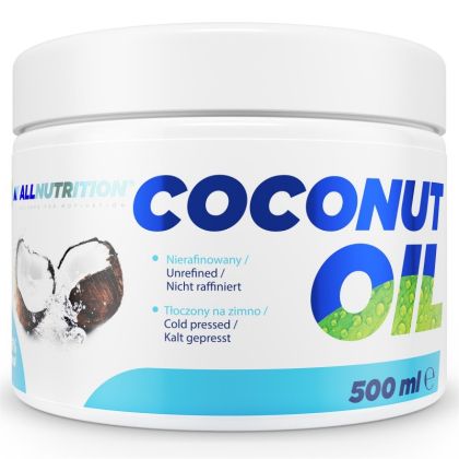 Кокосово масло, нерафинирано х 500 мл Allnutrition | Coconut Oil Unrefined