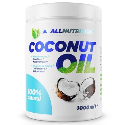 Кокосово масло, нерафинирано х 1000 мл Allnutrition | Coconut Oil Unrefined