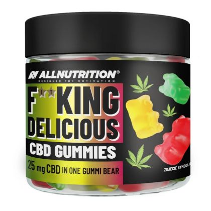 Канабидиол - желирани таблетки х 150 гр Allnutrition | F**King Delicious CBD Gummies
