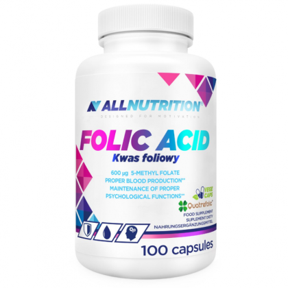 Фолиева киселина - фолат 600 мкг х 100 капсули Allnutrition | Folic Acid