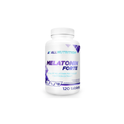Мелатонин форте 4 мг + шафран х 120 капсули Allnutrition | Melatonin Forte
