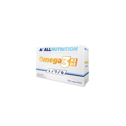 Омега 3 + Витамин Д3 + К2 х 30 капсула Allnutrition | Omega 3 +  K2 +  D3