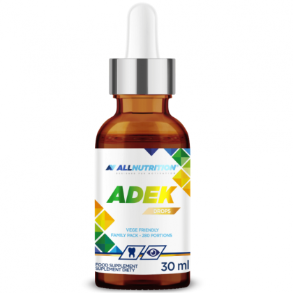 Витамин А + Д3 + Е + К2 на капки х 30 мл Allnutrition | Vitamin ADEK