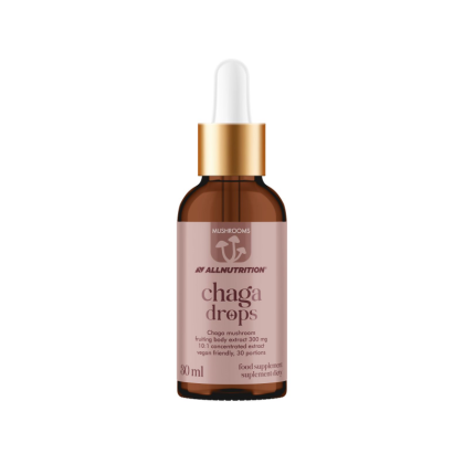 Чага течен екстракт на капки х 30 мл Allnutrition | Mushrooms Chaga Drops