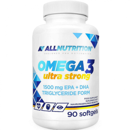 Омега 3 Ултра Силна EPA/DHA 500мг/250мг х 90 капсули Allnutrition | Omega-3 Ultra Strong