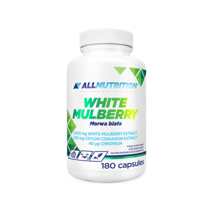 Бяла черница екстракт от листа х 180 капсули Allnutrition | White Mulberry