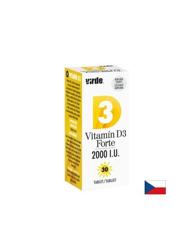 Витамин Д3 Форте 2000 IU х 30 таблетки VIRDE | Vitamin D3