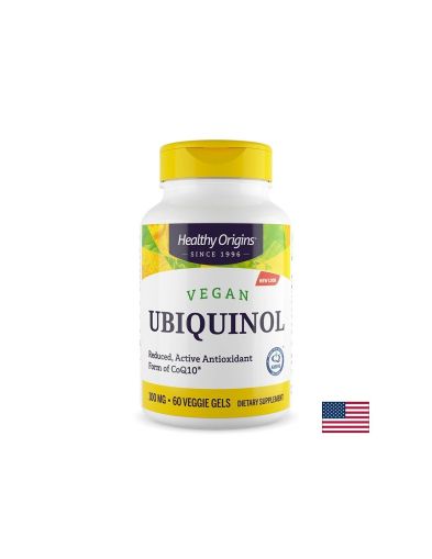 Убиквинол Коензим Q10 100 мг х 60 капсули Healthy Origins | Ubiquinol Coenzyme Q10
