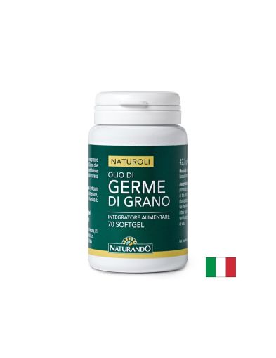 Масло от пшеничен зародиш 500 мг х 70 капсули Naturando | Wheat Germ Oil