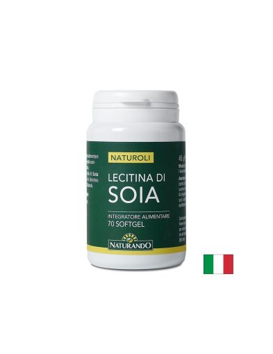 Соев лецитин 540 мг х 70 капсули Naturando | Soy lecithin