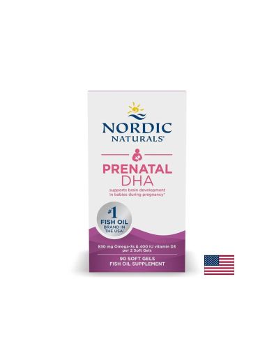 Омега 3 + Витамин Д3 за бременни и кърмещи 415 мг х 180 капсули Nordic Naturals | Omega 3 & Vitamin D3