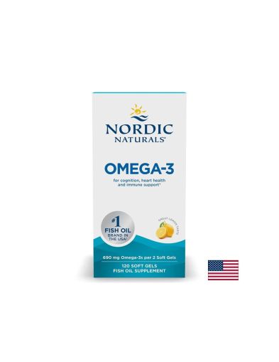 Омега 3 EPA + DHA 345 мг х 120 капсули Nordic Naturals | Omega 3