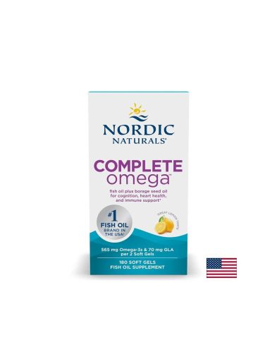 Омега 3-6-9 + масло от пореч 282 мг х 180 капсули Nordic Naturals | Complete Omega 3-6-9