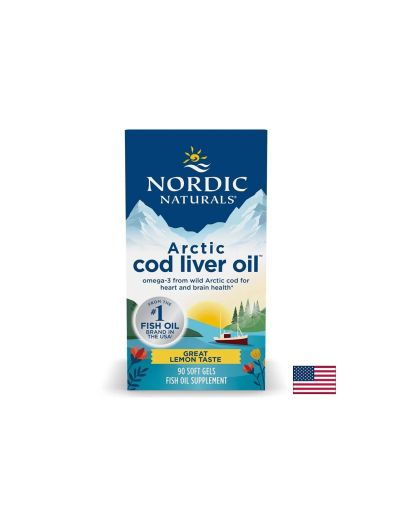 Масло от черен дроб на арктическа треска 250 мг х 90 капсули Nordic Naturals | Cod Liver Oil