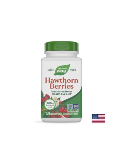 Глог плод 360 мг х 100 капсули Nature's Way | Hawthorne berries