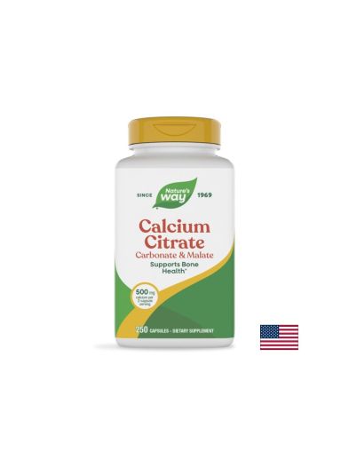 Калций ( цитрат, карбонат и малат ) 250 мг х 250 капсули Nature's way | Calcium