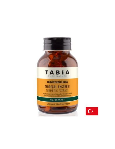 Куркума екстракт + черен пипер + пшеничен зародиш х 60 капсули TABIA | Turmeric, Black pepper & wheatgerm oil