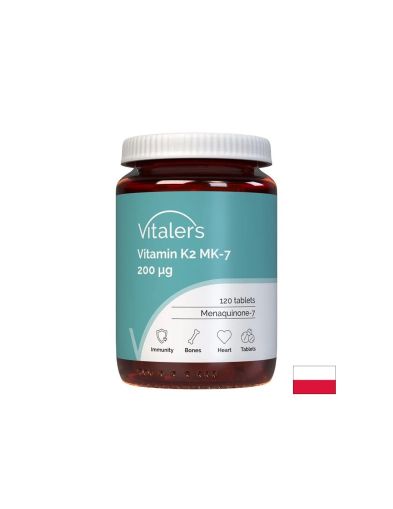 Витамин К2 МК-7 200 мкг х 120 таблетки Vitaler's | Vitamin K2 MK-7