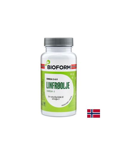 Ленено масло - Омега 3-6-9 920 мг х 90 капсули BIOFORM | Flax Seed Oil Omega 3-6-9